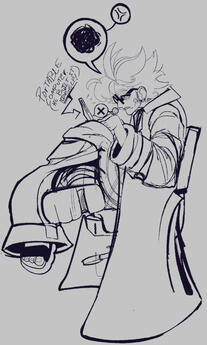 clean rough sketch fullbody