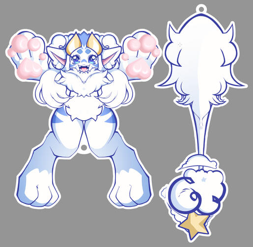 The client for this art cancelled this specific piece because they had sold this mascot by that point.