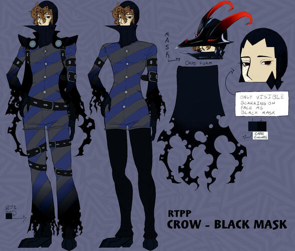Goro Akechi - Reference Sheet - AU